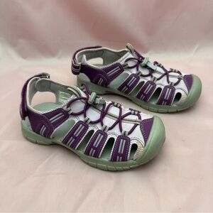 Khombu Sandy Water Sandals Purple Gray Girls Youth Sz 3 Womens 4.5–5